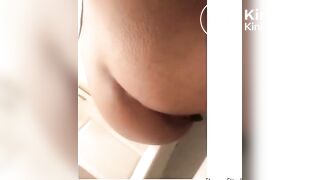 Same fine black girl poop