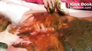 Scat Solo girl shitty masturbation