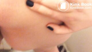 chubby girl gets her shitty asshole fingered