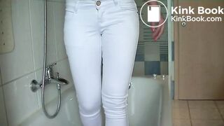 White pants pee & poop