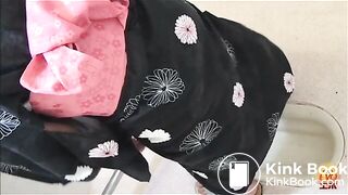 Lady shits in a toilet - part 1