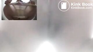 Scat pooping in the toilet 02