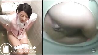 Scat in toilet