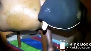 Eating her shit - video 3