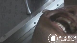 Three Japanese mistresses and their toilet slaves