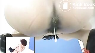 Japanese girl is unloading a huge turd - part 10