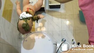 Angie dump on a doll