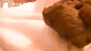eating big shit