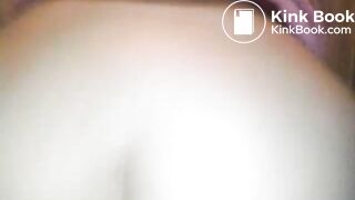 Long brown turd over the toilet