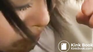 Cute Asian Girl eats Shit