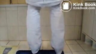 Scat Slave - Mistress shits in her slaves mouth in the bathroom