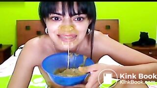 Latina Cam Girl Swallow Shit