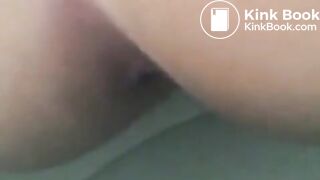 Girl pooping out a nice turd