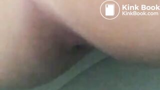 Girl pooping out a nice turd