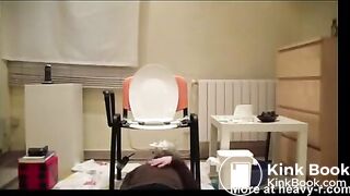 Beautiful girls use a guy for their toilet