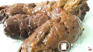 Bored wife puts a big pile of shit on a husband's favorite chair