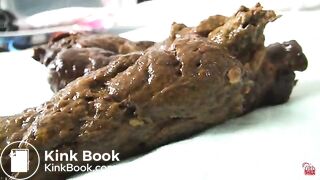 Bored wife puts a big pile of shit on a husband's favorite chair