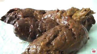 Bored wife puts a big pile of shit on a husband's favorite chair