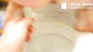 Wife poops in husbands hands