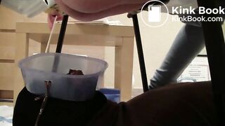 DIRTY SPANISH CUNT WITH HAIRY ASSHOLE SHITTING ON MENS FACE