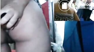 Girl shitting at work