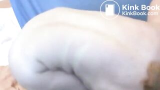 MILF licks shit from fingers very nasty