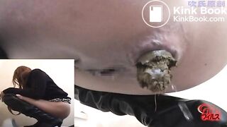 It's amazing to see a little girl hold in that much poop, for at least 2 or 3 days