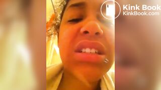 Ebony records herself shitting and shows it (Part 2)