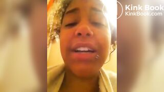 Ebony records herself shitting and shows it (Part 2)