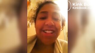 Ebony records herself shitting and shows it (Part 2)