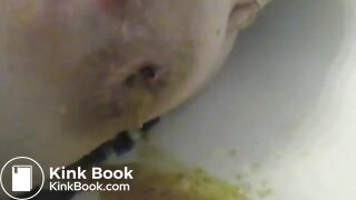 Great diarrhea expulsion and awesome big clit