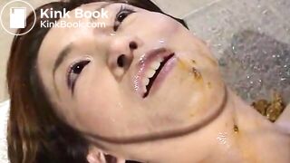 Punishment for toilet slave who tryed to disobey his mistress