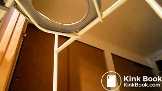 Bbw taking a a shit on a chair