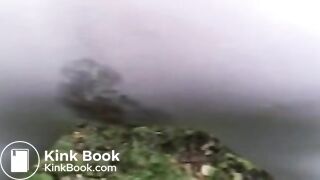 Another pair of white leggings becomes the victim