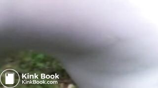 Another pair of white leggings becomes the victim