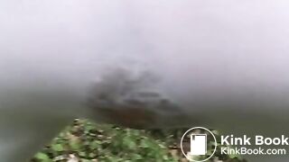 Another pair of white leggings becomes the victim