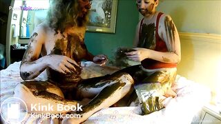 Smearing with shit and coming , HD