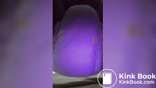 Girl poops her goodnite again