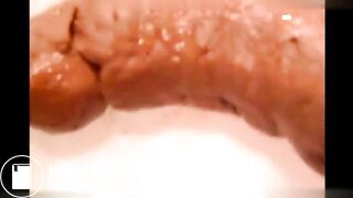 Shitting and pissing on the plate 3