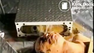 three sexy girls forcing a male slave to eat poop