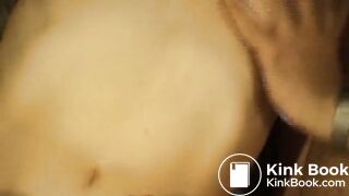 Hot slut enjoys scat sex with two guys