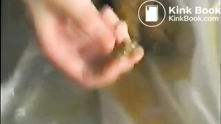 Japanese girlie big poopie on couch