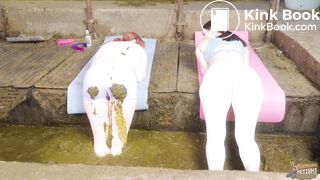 Manure sports Cowshit Yoga