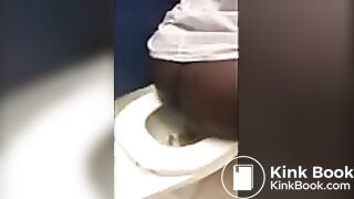 Black guy pooping