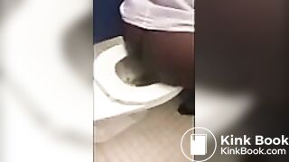 Black guy pooping