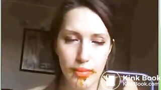 Shit eating girl scat