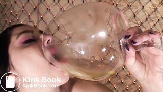 Girls mix snack with boy pee, and she eats shit ice cream!