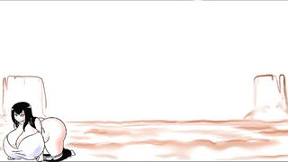 Girl farts and shits