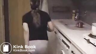 Accident Pantypoop in the Kitchen