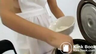 Asian Eats Shit From A Bowl